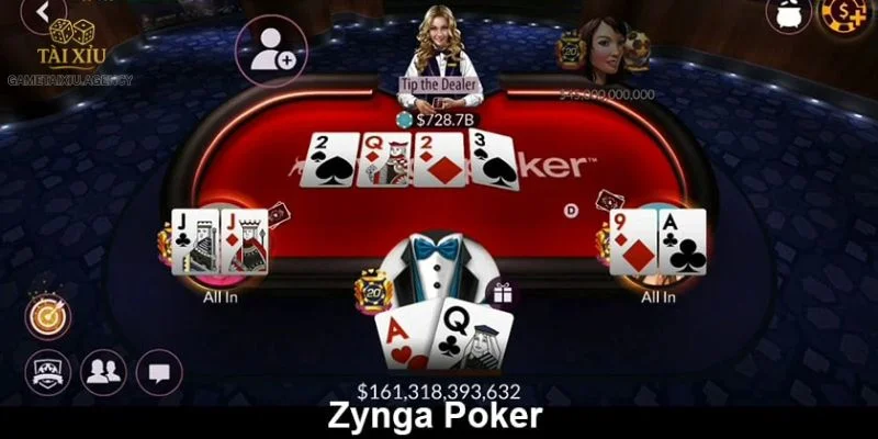 Poker tại Game Tài Xỉu là tựa game cược sôi động với tỷ lệ thắng đậm.