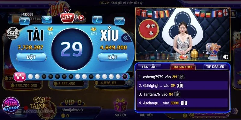 Game tài xỉu Rikvip được cộng đồng bet thủ đánh giá cao. 